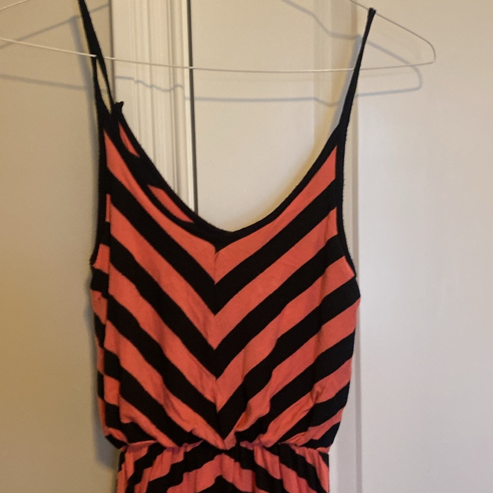 Hoity Toity size small pink and black chevron maxi dress - Picture 2 of 6
